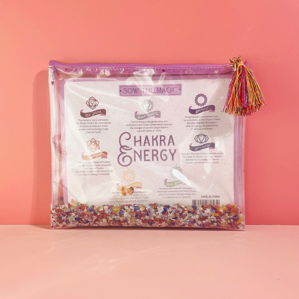 Chakra Energy Gemstone Cosmetic Bag