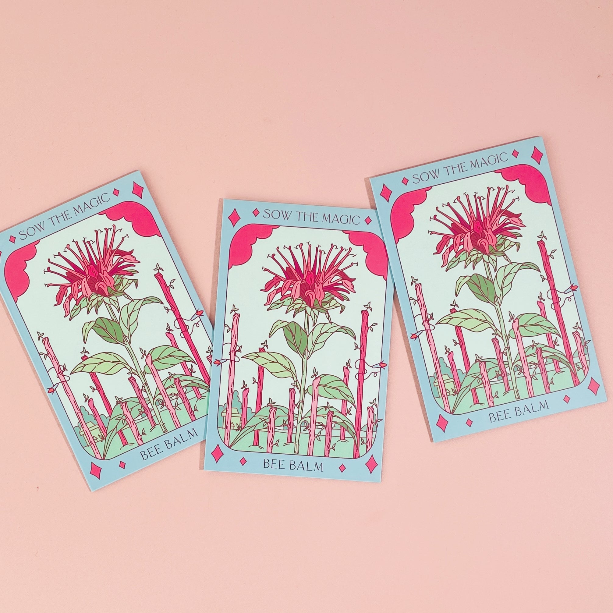 Bee Balm Tarot Seed Packet