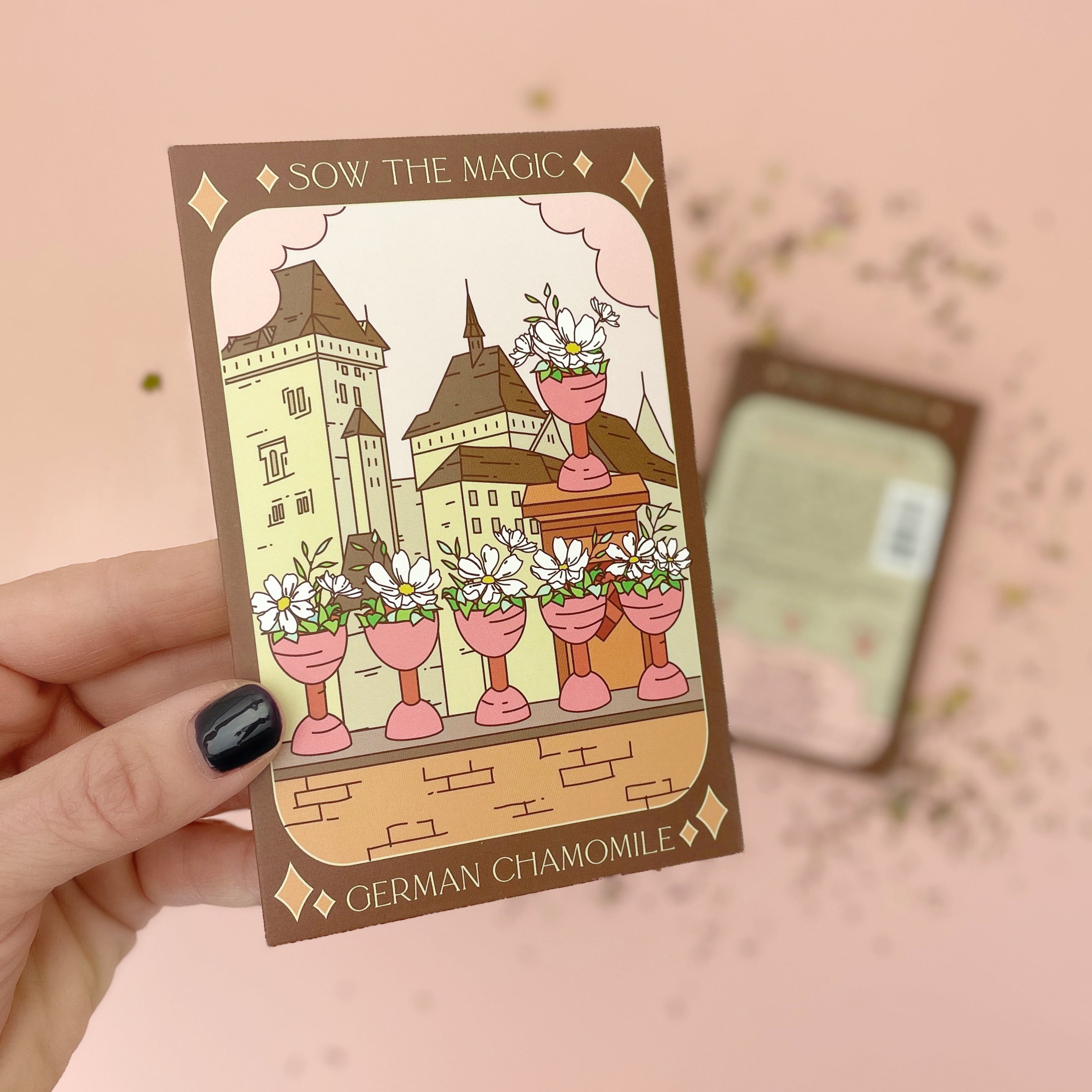 German Chamomile Tarot Seed Packet