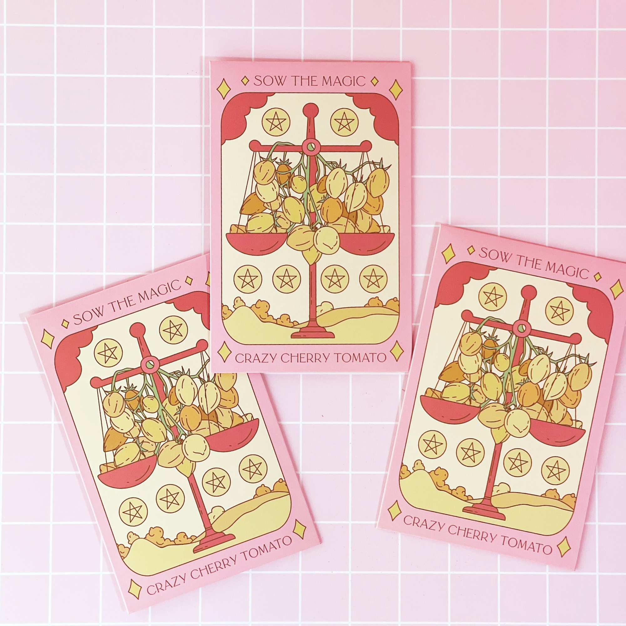 Crazy Cherry Tomato Tarot Seed Packet