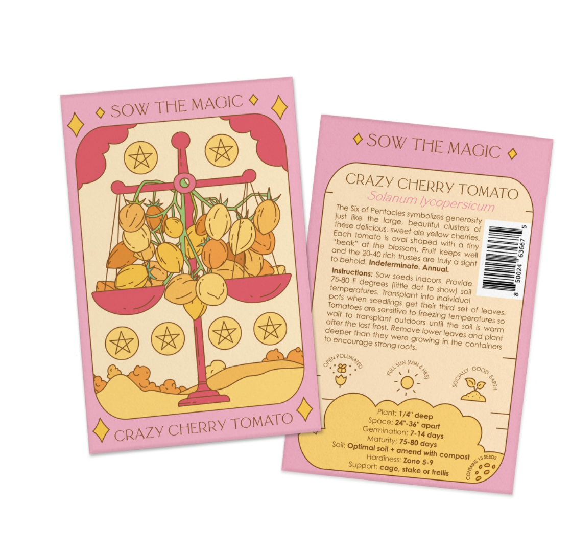 Crazy Cherry Tomato Tarot Seed Packet - Thumbnail 4