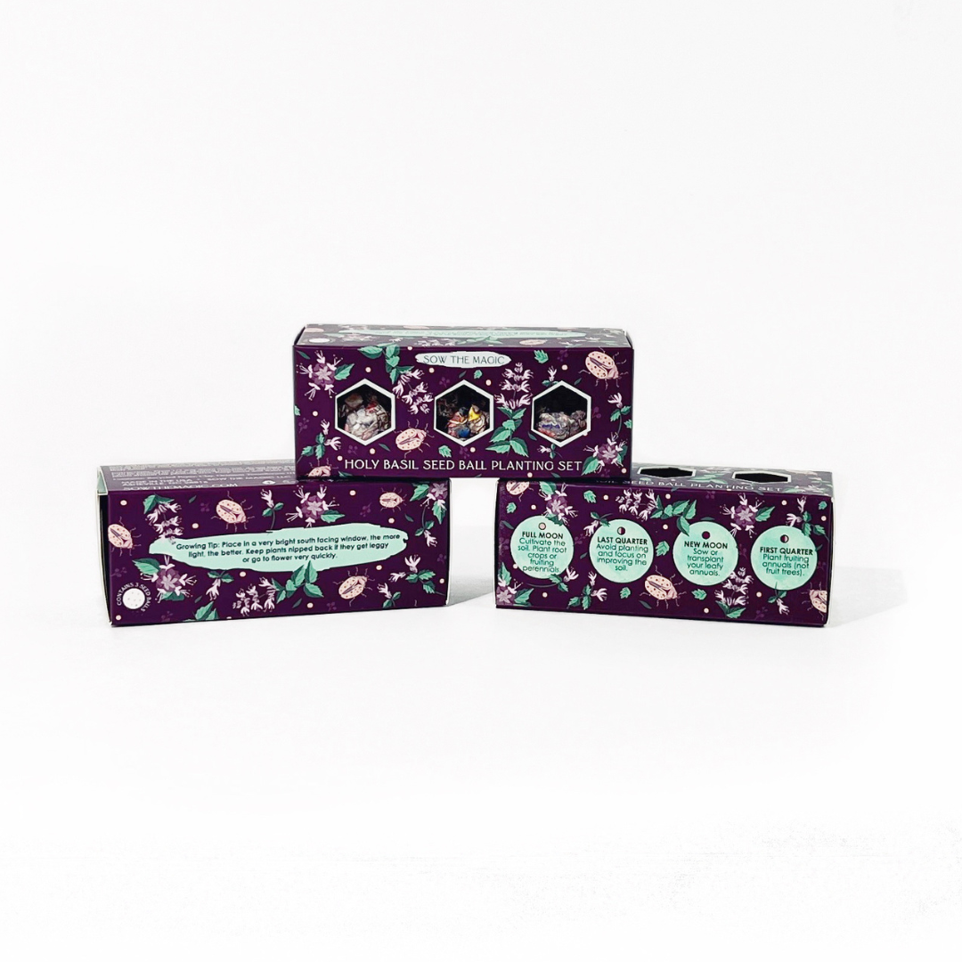 holy basil seeds for planting Protection (Holy Basil) Mini Seed Ball Gift Box Set
