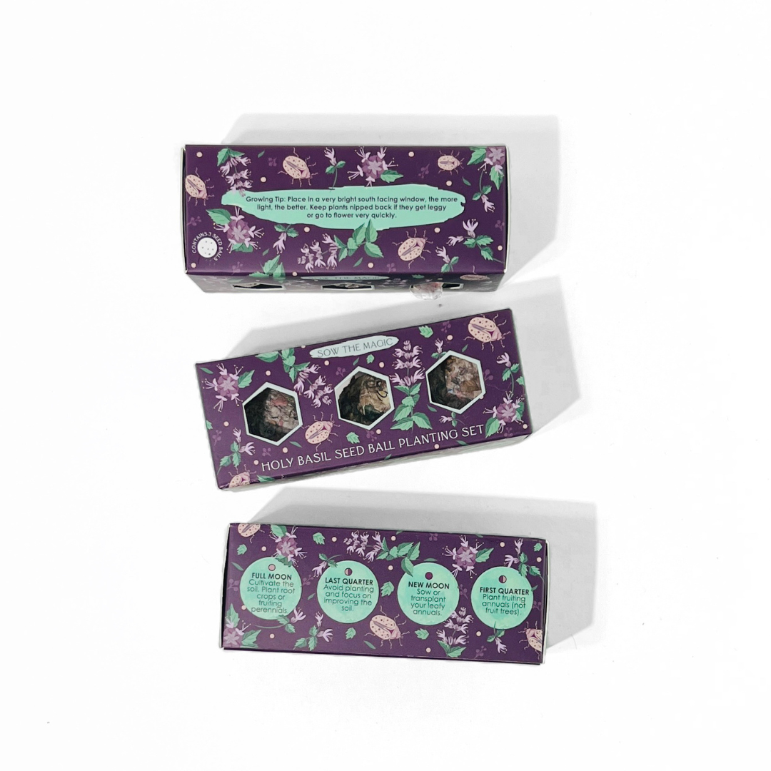 Protection (Holy Basil) Mini Seed Ball Gift Box Set