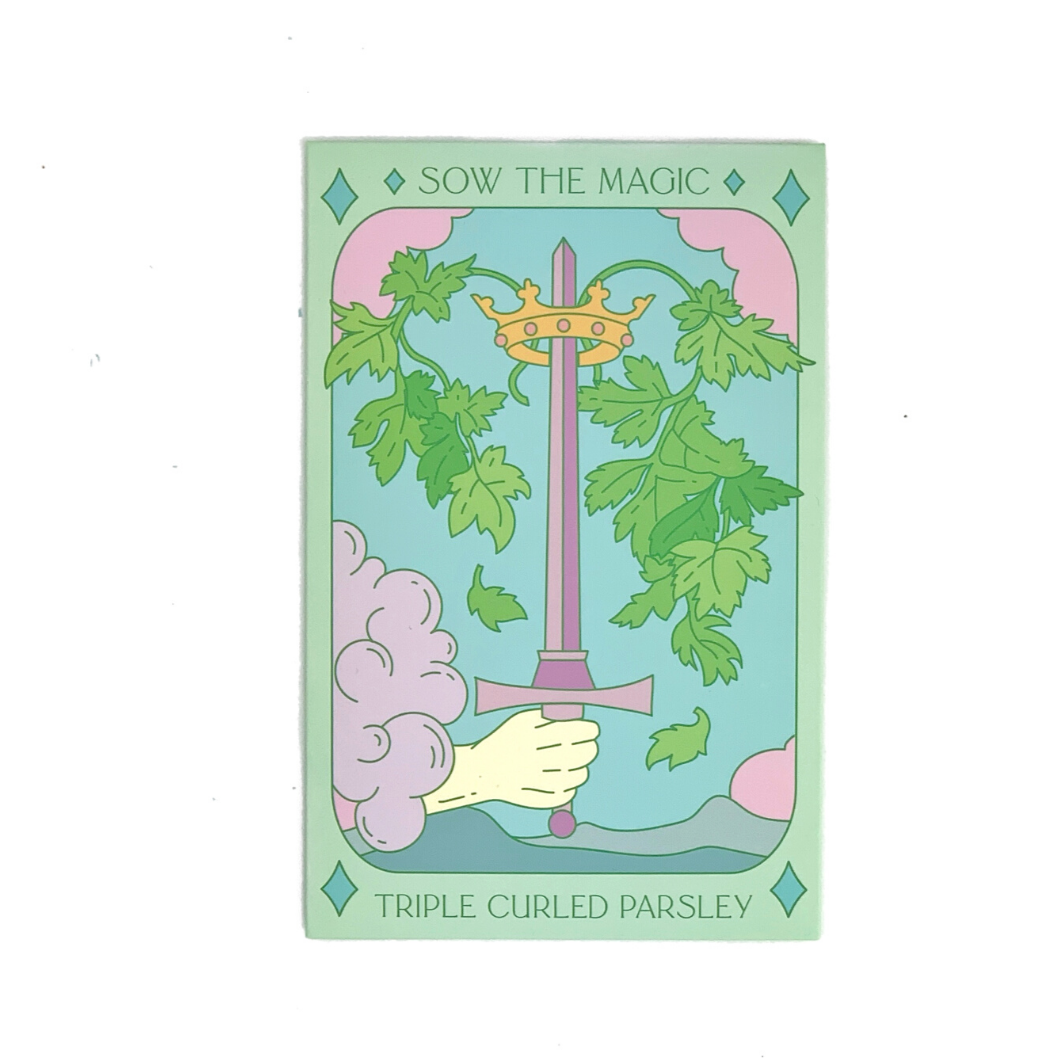 Triple Curled Parsley Tarot Seed Packet