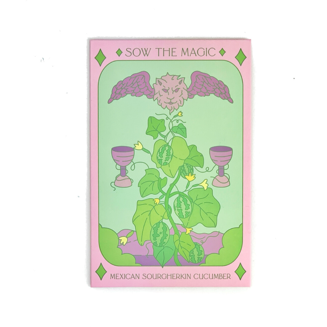 Mexican Sour Gherkin Cucumber Tarot Seed Packet - Thumbnail 2