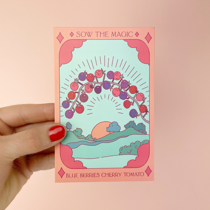 Blueberries Cherry Tomato Tarot Seed Packet - Thumbnail 2