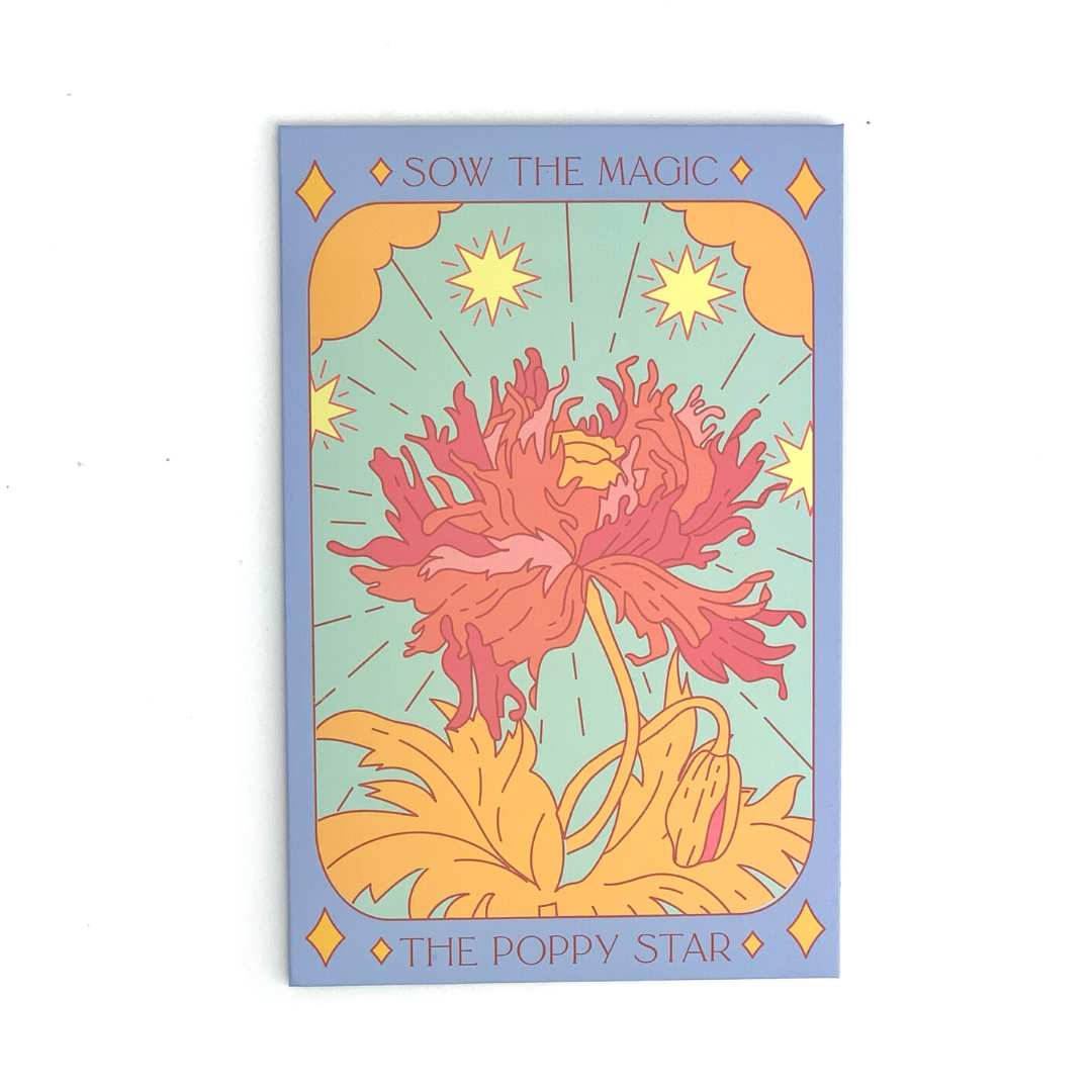 The Poppy Star Tarot Seed Packet