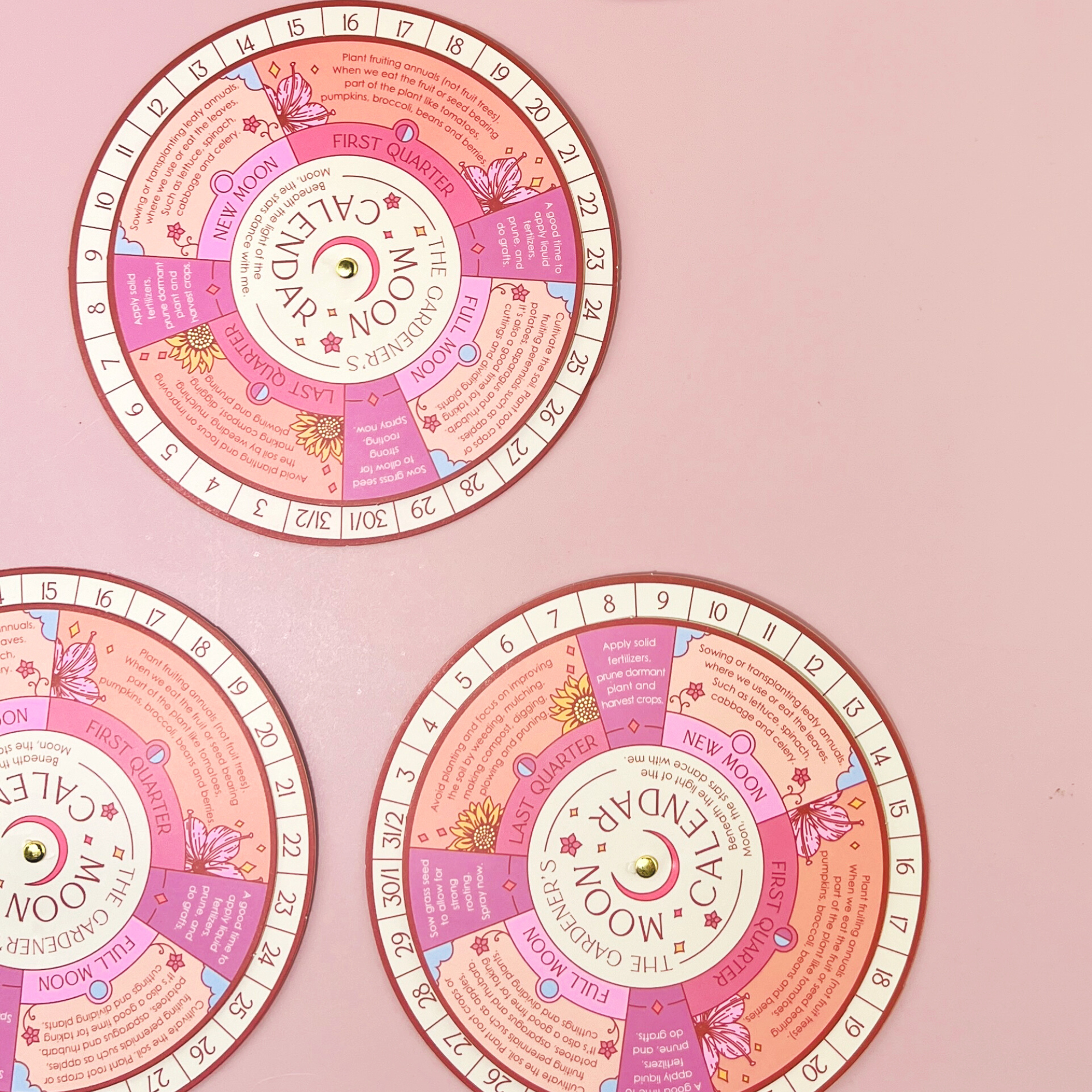 Moon Calendar Spinner Planting Guide