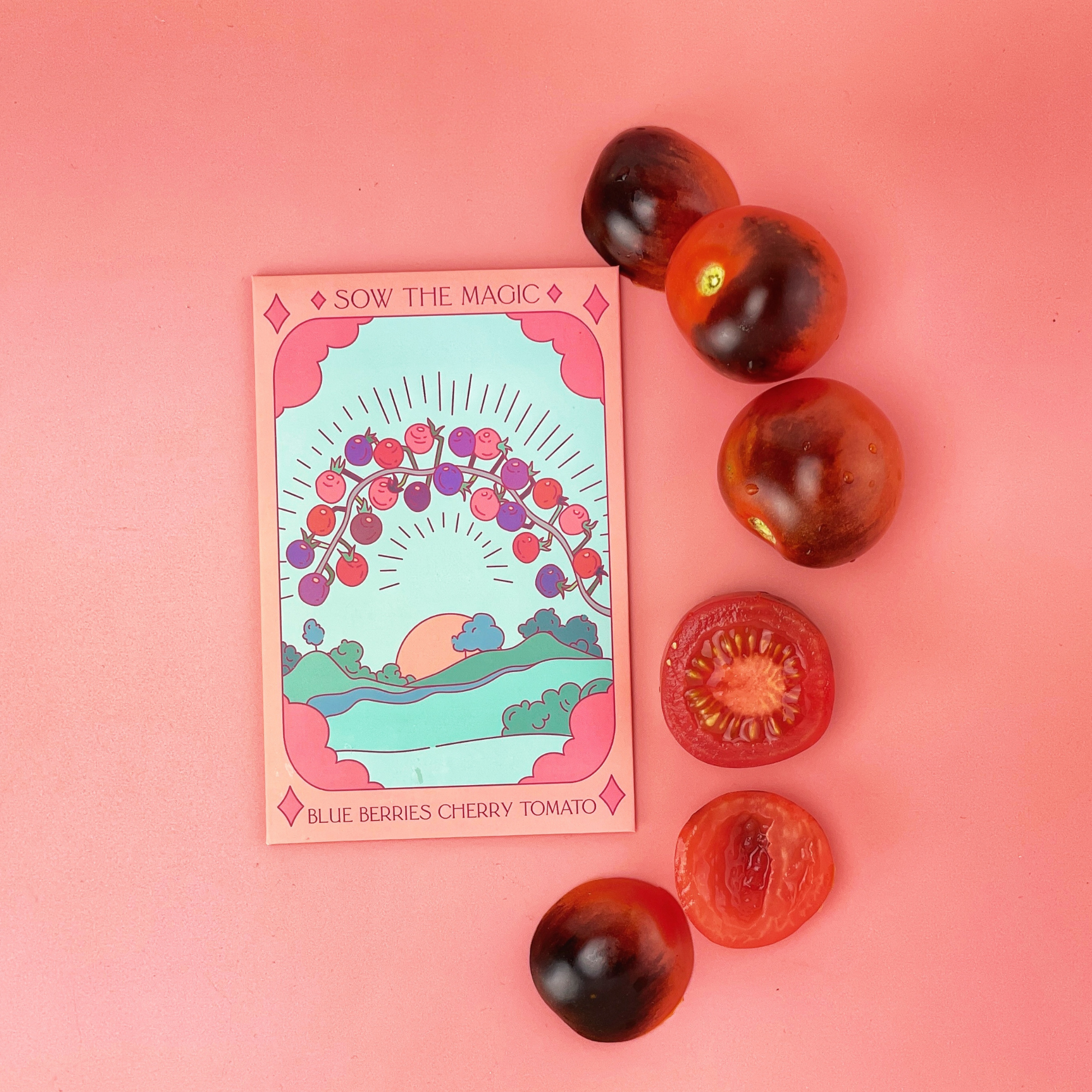Blueberries Cherry Tomato Tarot Seed Packet - Thumbnail 3