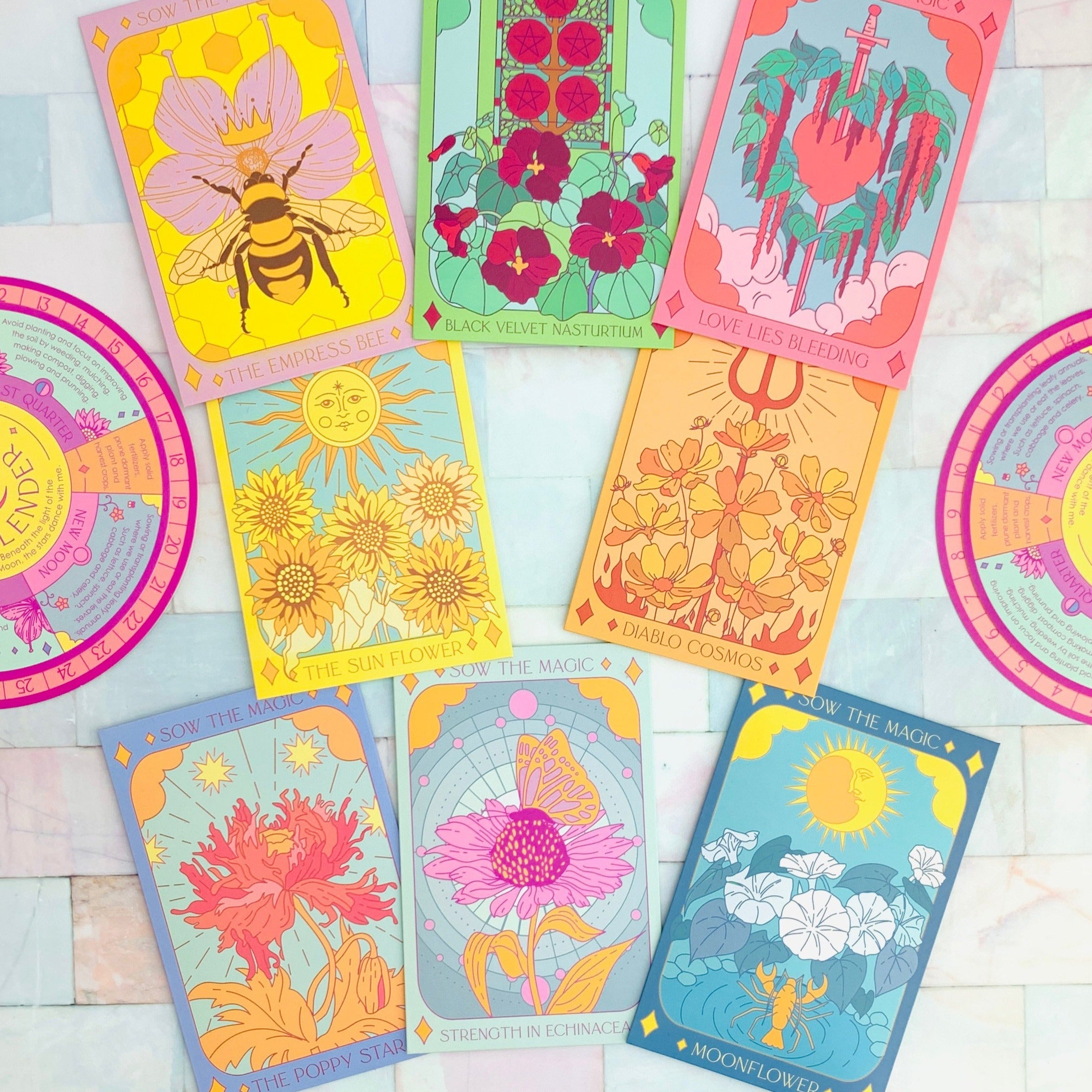 The Poppy Star Tarot Seed Packet