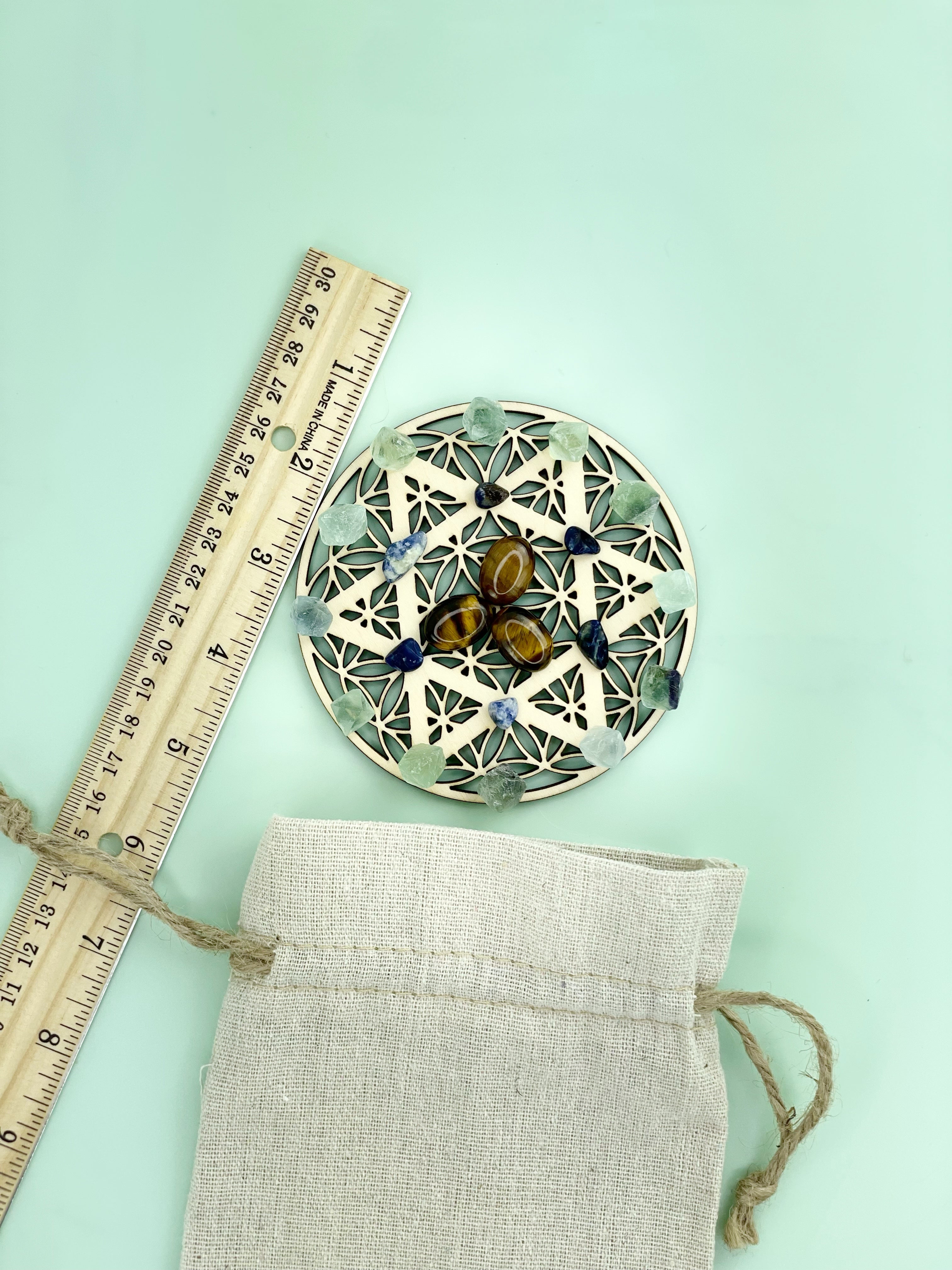 Clarity Merkaba Crystal Grid Board